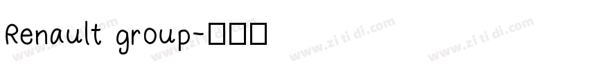 Renault group字体转换